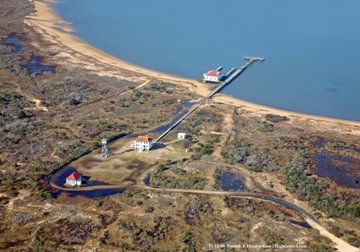 Aerial photograph of assateague island va