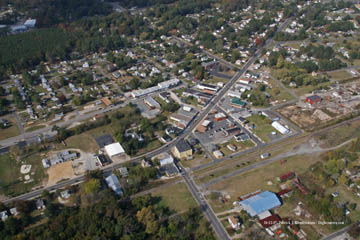 Aerial photograph of exmore va