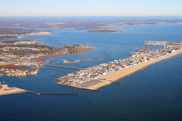 Aerial photograph of Ocean City, MD