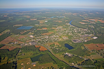 Aerial photograph of Pocomoke City, MD