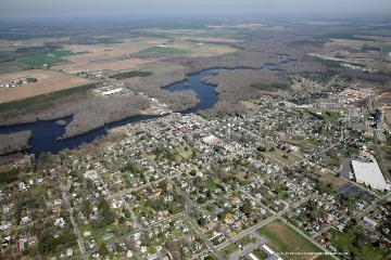Aerial photograph of Snow Hill, MD