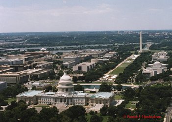 Aerial photograph of the Capital Building