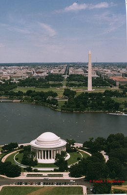 Aerial photograph of the Jefferson Memorial